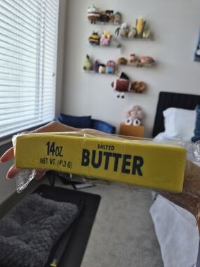 Toy Squish Salted Butter 14 oz - Bright Yellow Packaging